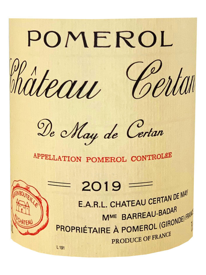 Chateau Certan de May 2019