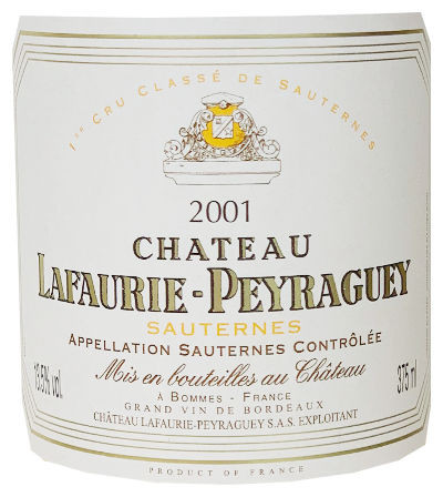 Chateau Lafaurie Peyraguey 2001 (0,375l)