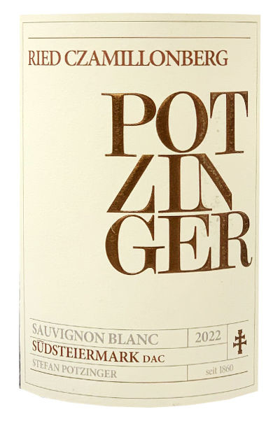 Weingut Potzinger Sauvignon Blanc Ried Czamillonberg Südsteiermark DAC 2022