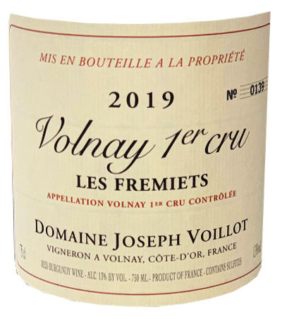 Joseph Voillot Volnay 1er cru 'Les Fremiets' 2019