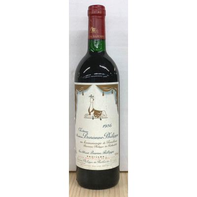 Chateau Mouton-Rothschild 1982 Etikett
