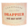 Champagne Drappier Brut Nature rosé - Etikett