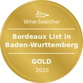 Award Winesearcher-Bordeaux List in Baden-Wurttemberg-Gold-2020